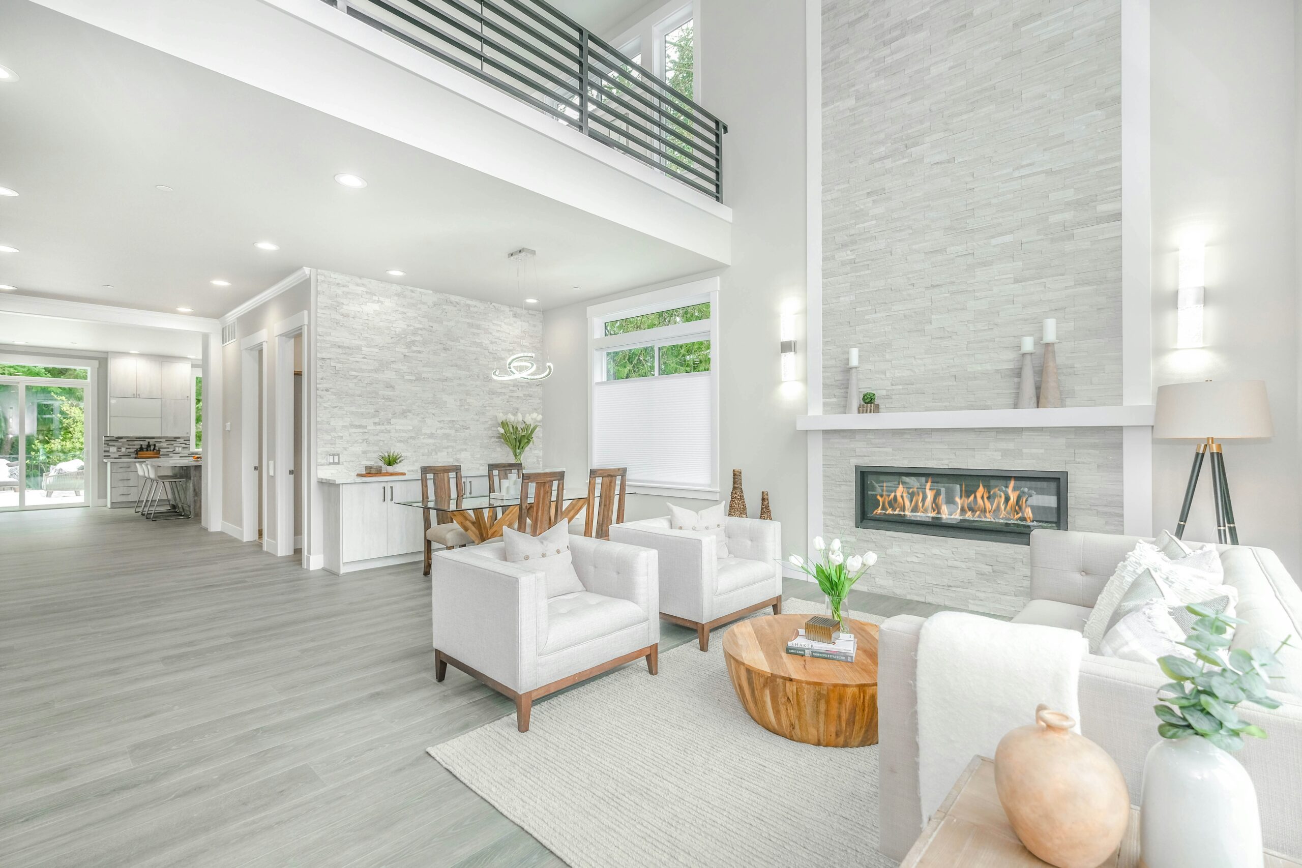 Clean living room in a Poconos vacation rental